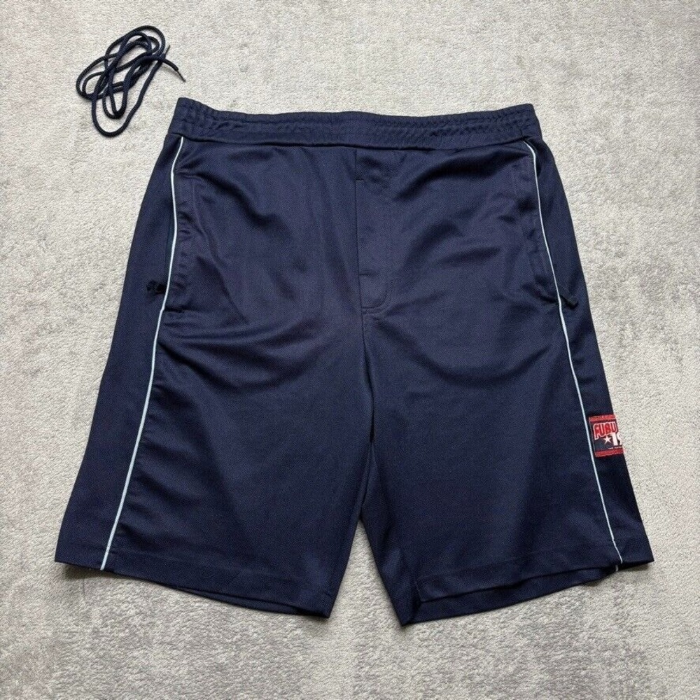 Fubu Athletic Shorts Mens Large Blue Polyester Training Gym‎